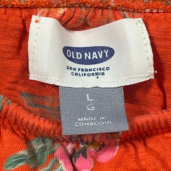 Old Navy Floral Top Size Large - Picture 2 of 6